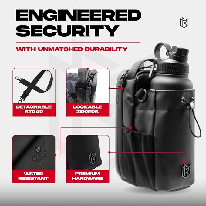 FabMagCarry™ Magnetic Gym Bottle Bag