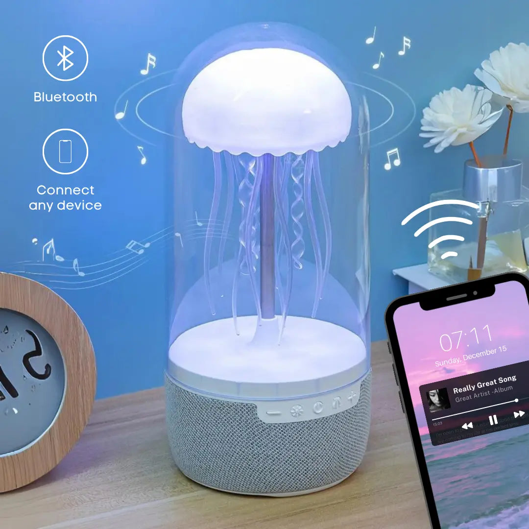 JellyGlow™ - Jellyfish Lamp & Bluetooth Speaker