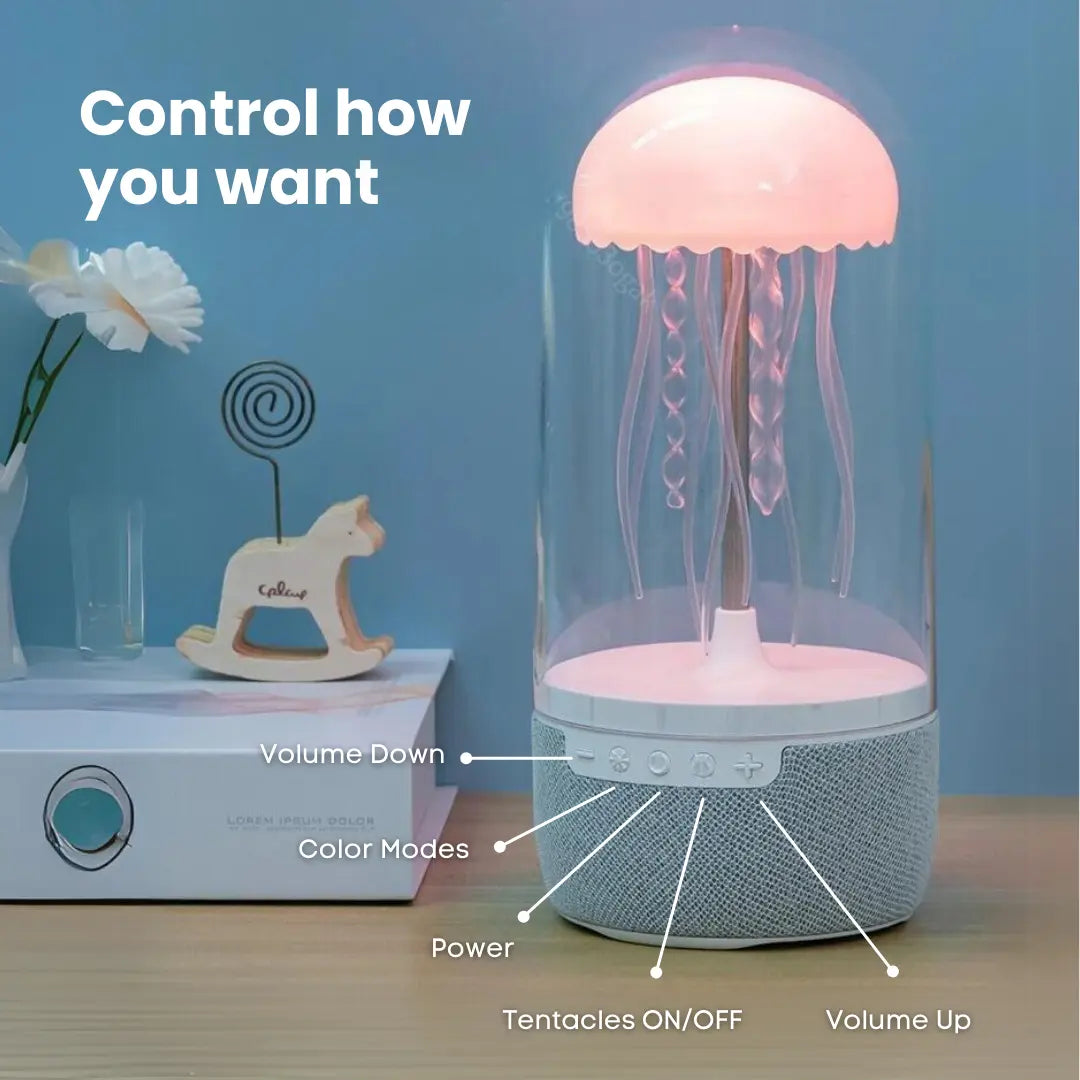 JellyGlow™ - Jellyfish Lamp & Bluetooth Speaker