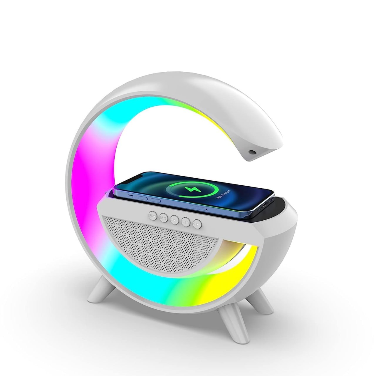 G-Shape LED Wireless Charging Speaker Lamp - Fab Alchemy