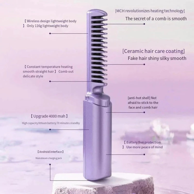 Portable Mini Hair Brush - Fab Alchemy