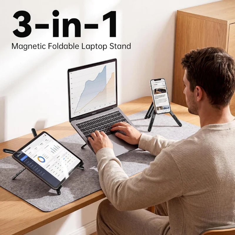 FabPivot™ 3-in-1 Magnetic Laptop Stand