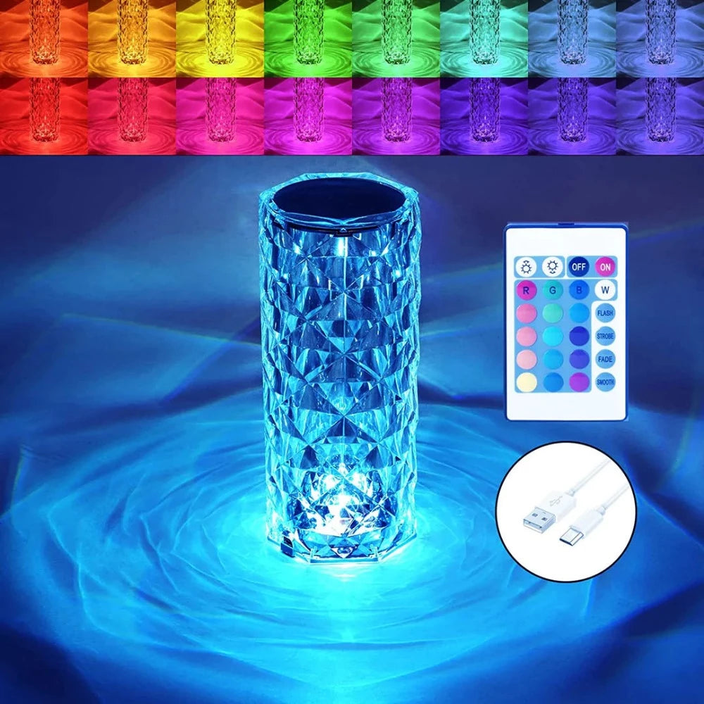 Diamond Crystal Lamp (Multi-Color) - Fab Alchemy
