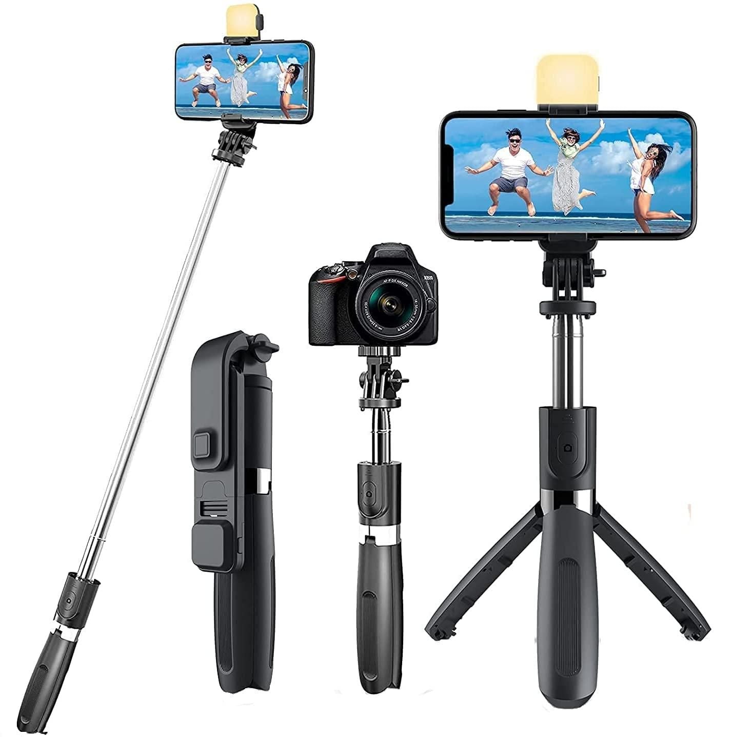 All-in-One Wireless Bluetooth Selfie Stick Tripod - Fab Alchemy