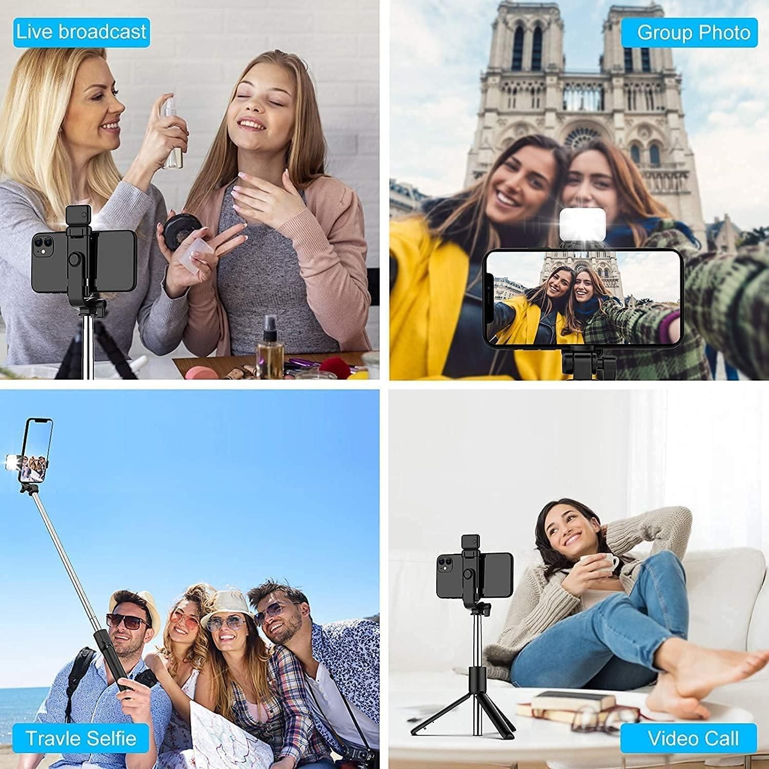 All-in-One Wireless Bluetooth Selfie Stick Tripod - Fab Alchemy