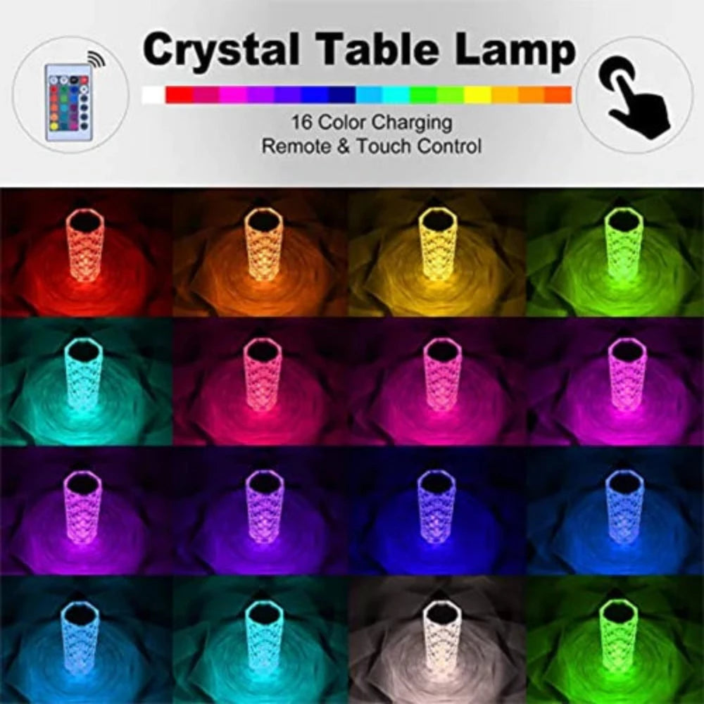 Diamond Crystal Lamp (Multi-Color) - Fab Alchemy