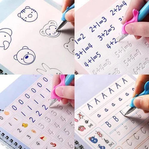 Magic Practice Copybook (4 Books + 10 Refills + 1 Pen) - Fab Alchemy