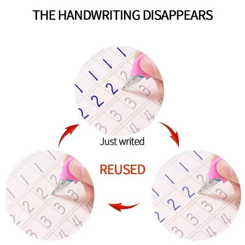 Magic Practice Copybook (4 Books + 10 Refills + 1 Pen) - Fab Alchemy