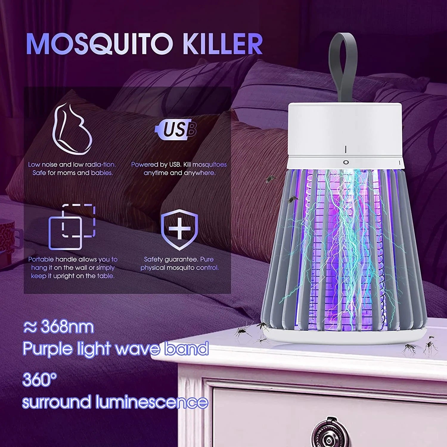 UPGRADED Mosquito Lure Trap Lamp - Fab Alchemy
