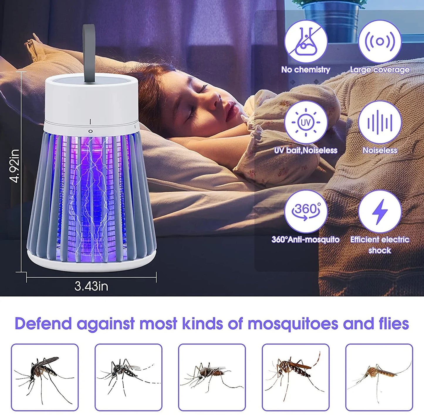UPGRADED Mosquito Lure Trap Lamp - Fab Alchemy