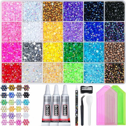 FabDazzle™ 24-Colour Rhinestone Craft Kit main view