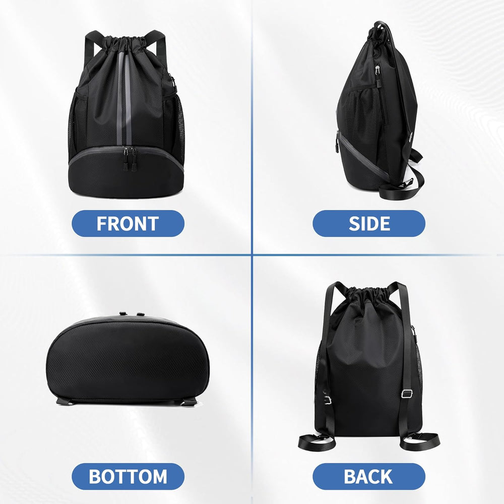FabSprint™ Drawstring Gym Bag with Shoe Compartment
