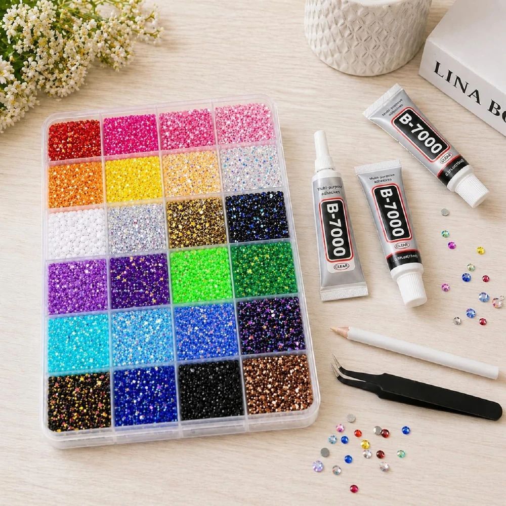FabDazzle™ 24-Colour Rhinestone Craft Kit product view 5