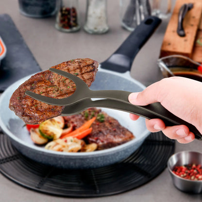 FabTurnGrip™ 2-in-1 Spatula Tongs (2pcs)
