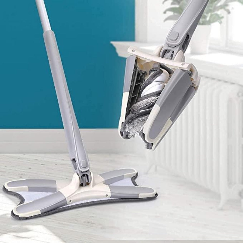 X Type 360 Degree Flat Hand-Free Wash Mop - Fab Alchemy