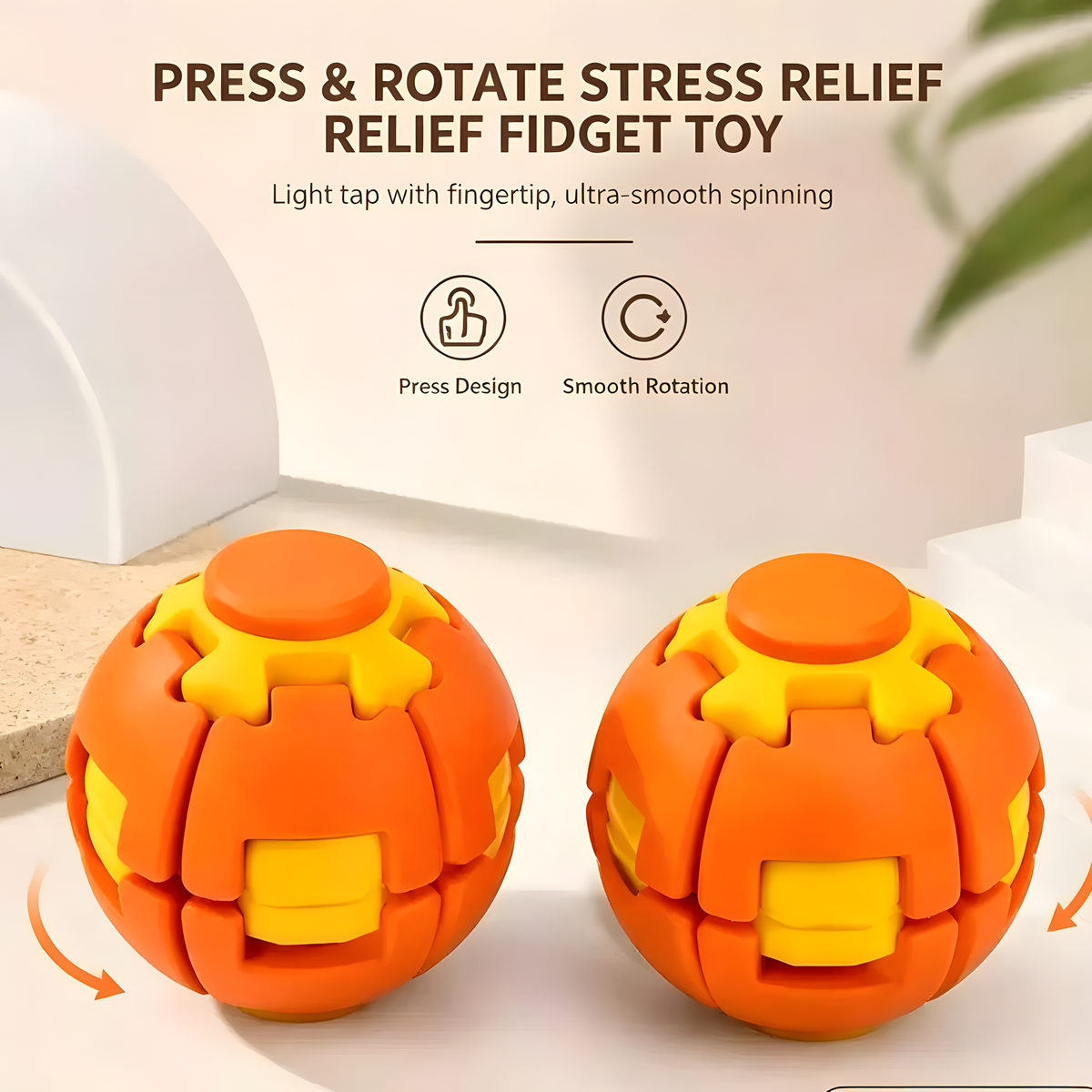FabTwirl™ Press & Spin Fidget Ball (2pcs)