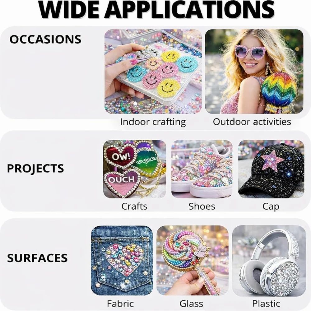 FabDazzle™ 24-Colour Rhinestone Craft Kit product view 3