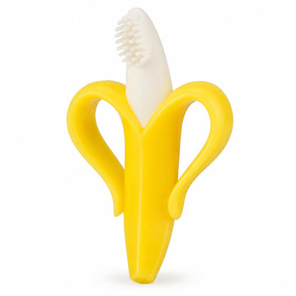 FabNanaGrip™ Banana Teether & Training Brush (2pcs) front product view