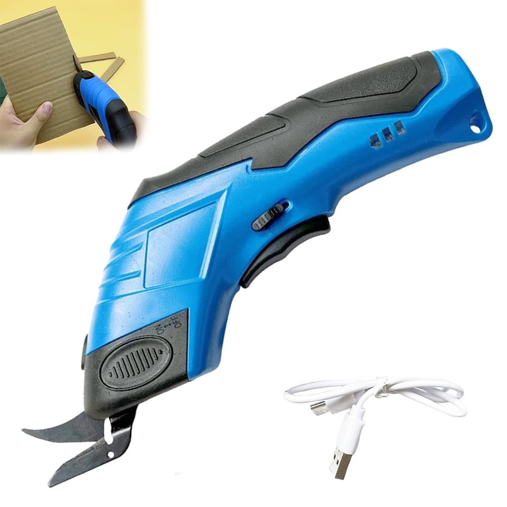 FabShear cordless electric fabric cutter with USB charging cable
