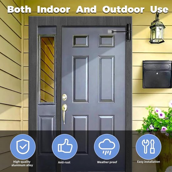 FabCloseEase™ Double-Spring Automatic Door Closer
