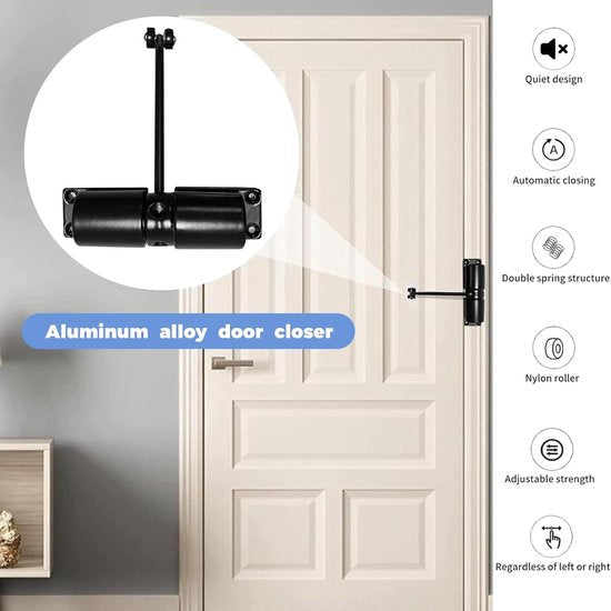 FabCloseEase™ Double-Spring Automatic Door Closer