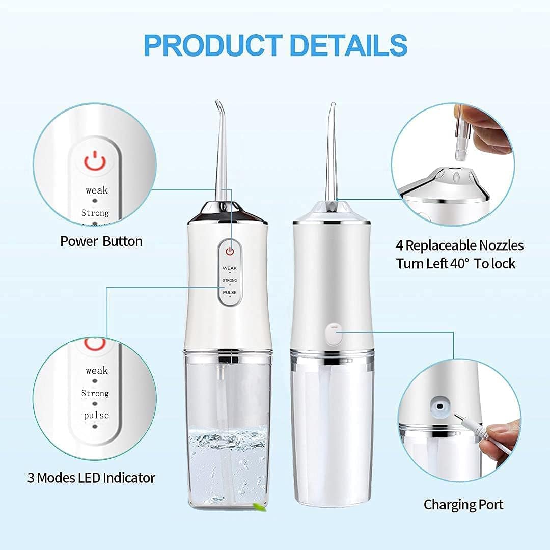 FabFresh™ Cordless Water Dental Flosser