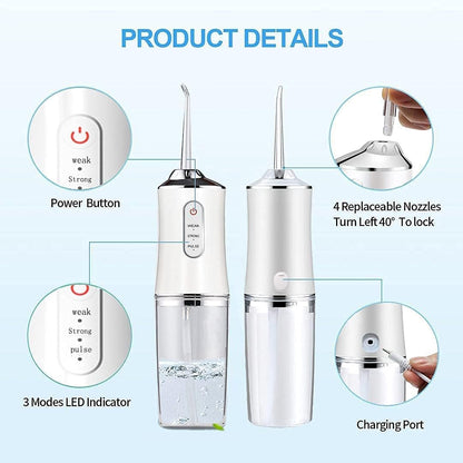 FabFresh™ Cordless Water Dental Flosser
