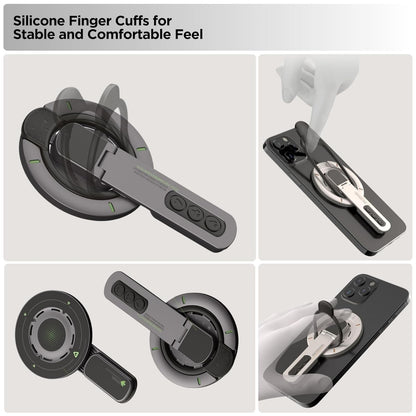 FabOrbitGrip™ 3-in-1 Magnetic Phone Stand (Grey) product view 4