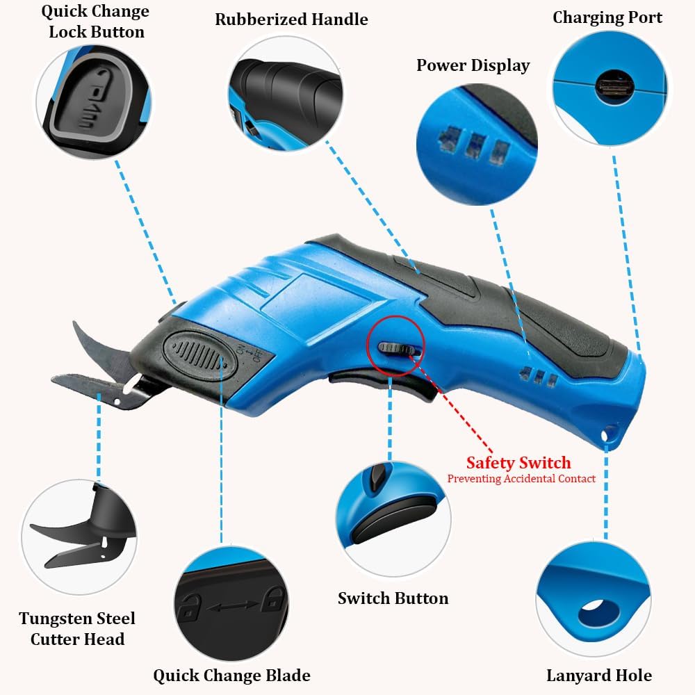 FabShear™ Cordless Electric Fabric Cutter product detail 2