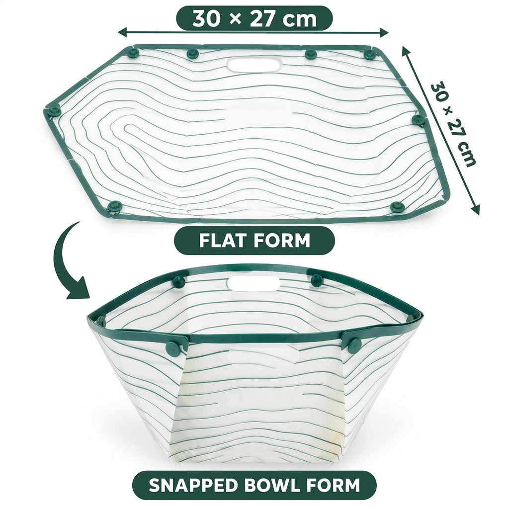 FabSnapNest™ Collapsible Storage Bowl (2pcs)