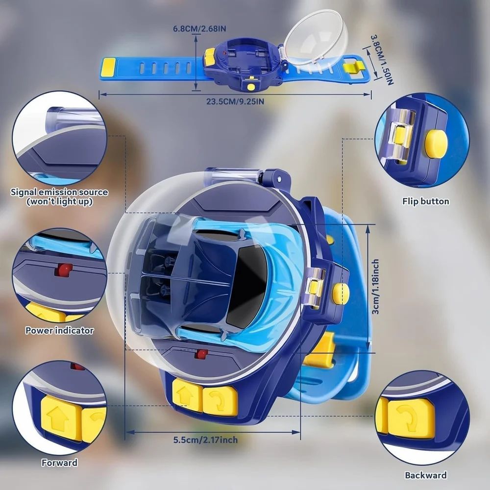 FabWristRace™ Wrist Remote Control Mini Car product view 2