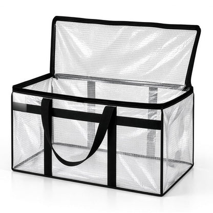 FabClearCarry™ Transparent Storage Bag (Black Trim) open product view