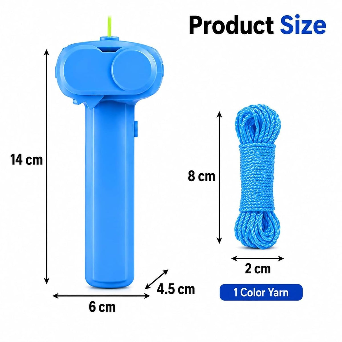 FabString™ Flying Rope Launcher Toy (Blue)