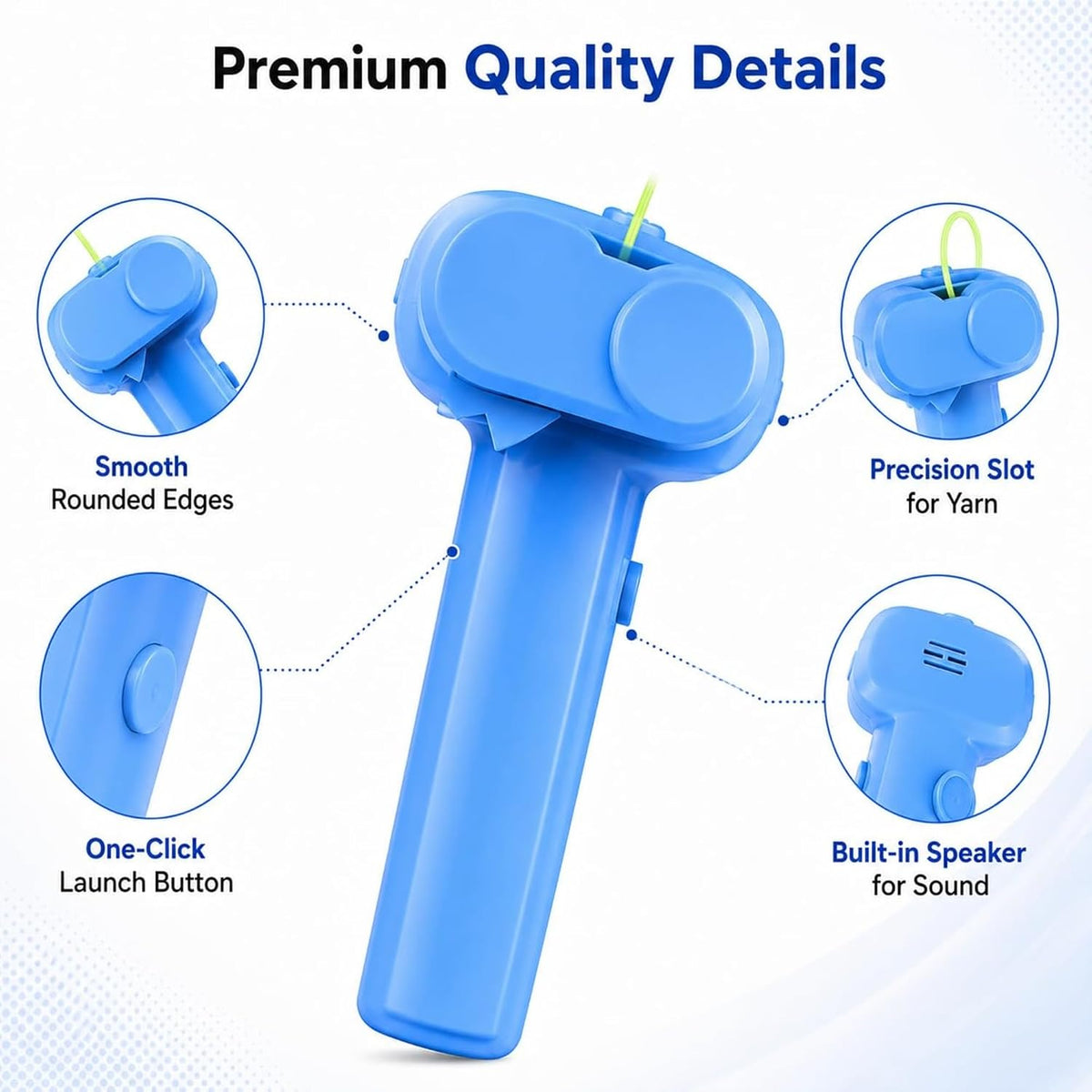 FabString™ Flying Rope Launcher Toy (Blue)