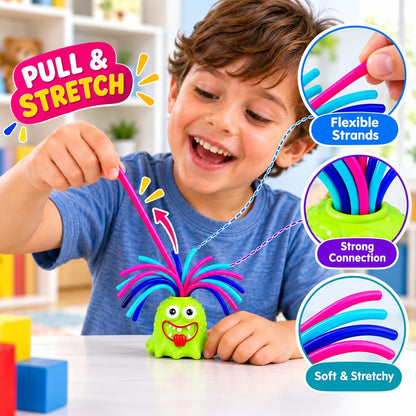 FabSqueak™ Pull-Hair Monster Fidget Toy