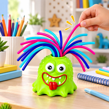 FabSqueak™ Pull-Hair Monster Fidget Toy