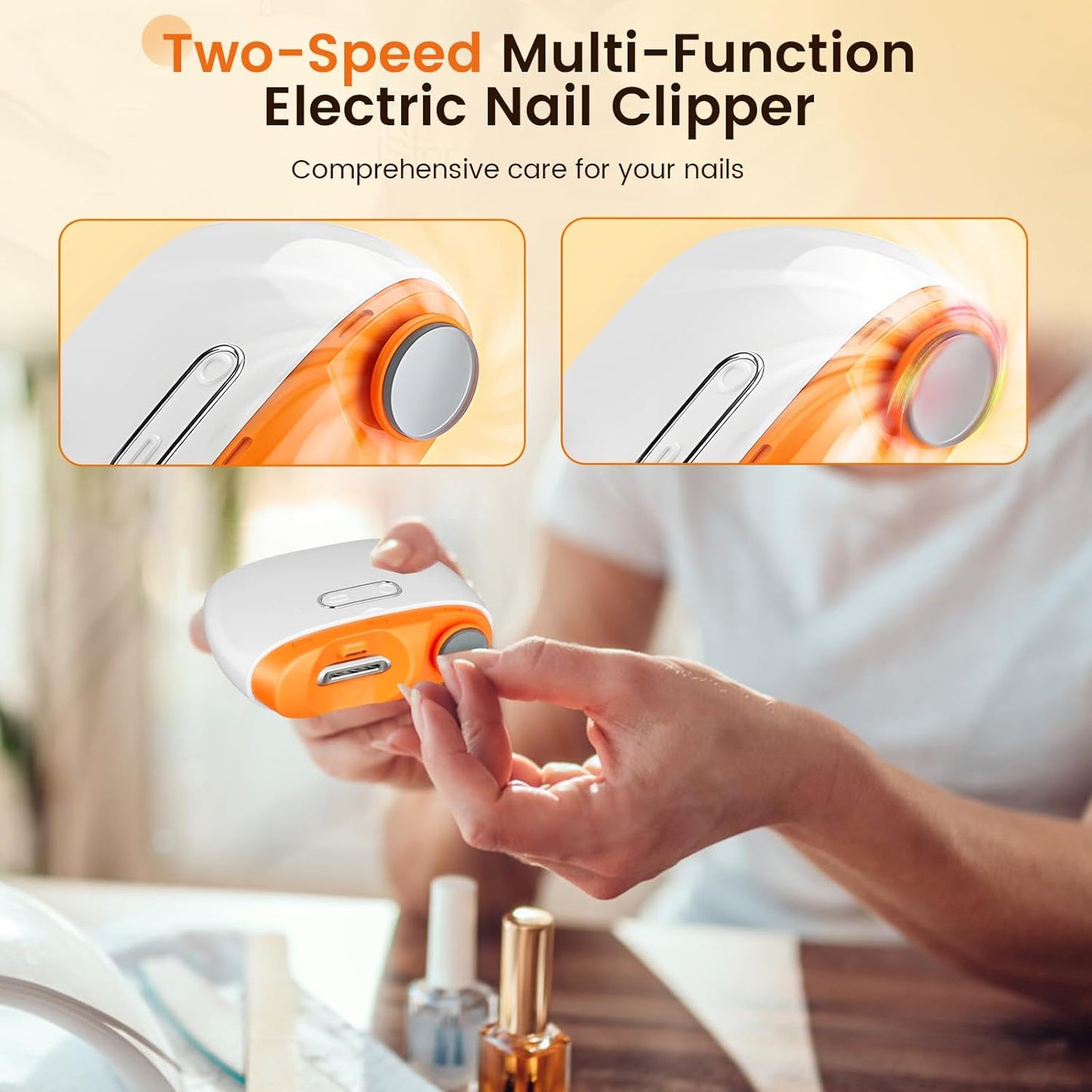 FabTrim™ 2-in-1 Electric Nail Clipper
