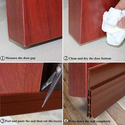 FabSealFlex™ Brown Door Bottom Sealing Strips (2pcs) product view 2