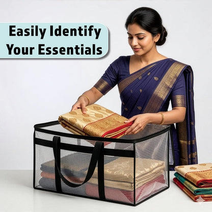 FabClearCarry™ Transparent Storage Bag (Black Trim) product view 3
