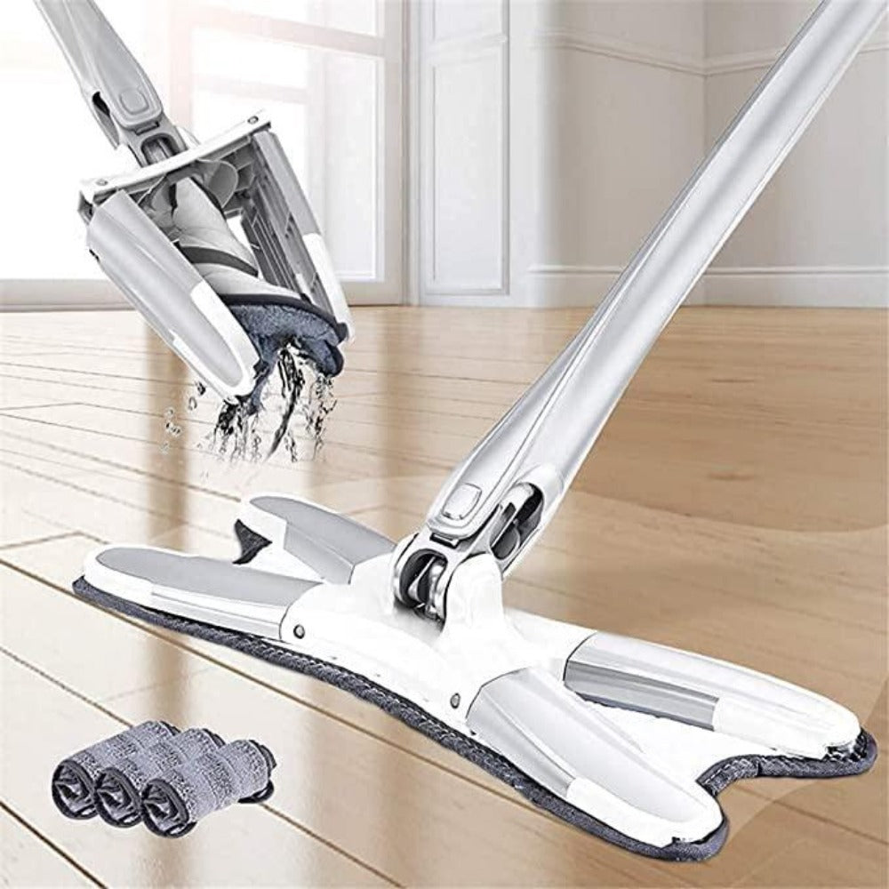 X Type 360 Degree Flat Hand-Free Wash Mop - Fab Alchemy