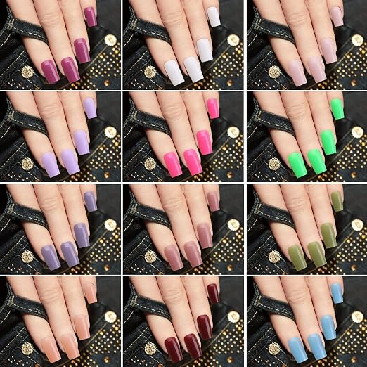 FabNailPalette™ 576-Piece Press-On Nail Set in 24 Colours