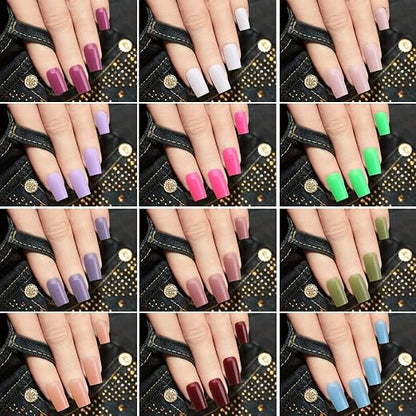 FabNailPalette™ 576-Piece Press-On Nail Set in 24 Colours