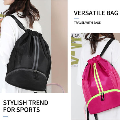 FabSprint™ Drawstring Gym Bag with Shoe Compartment