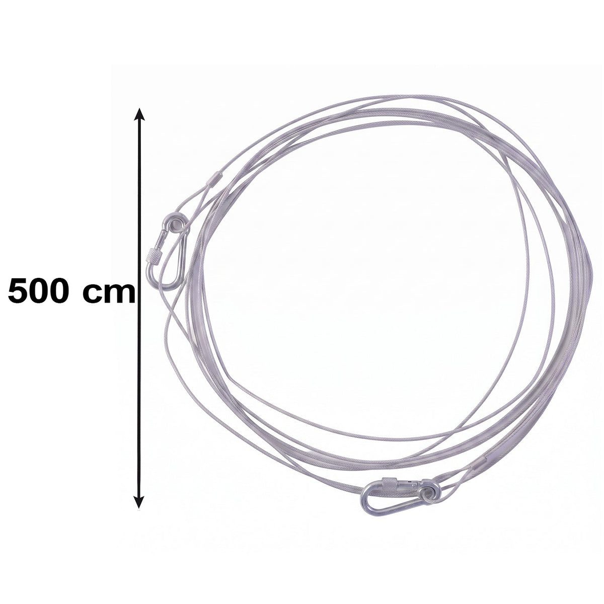 FabLine™ Steel Clothes Drying Rope with Hooks (2pcs, 5m each) view 3