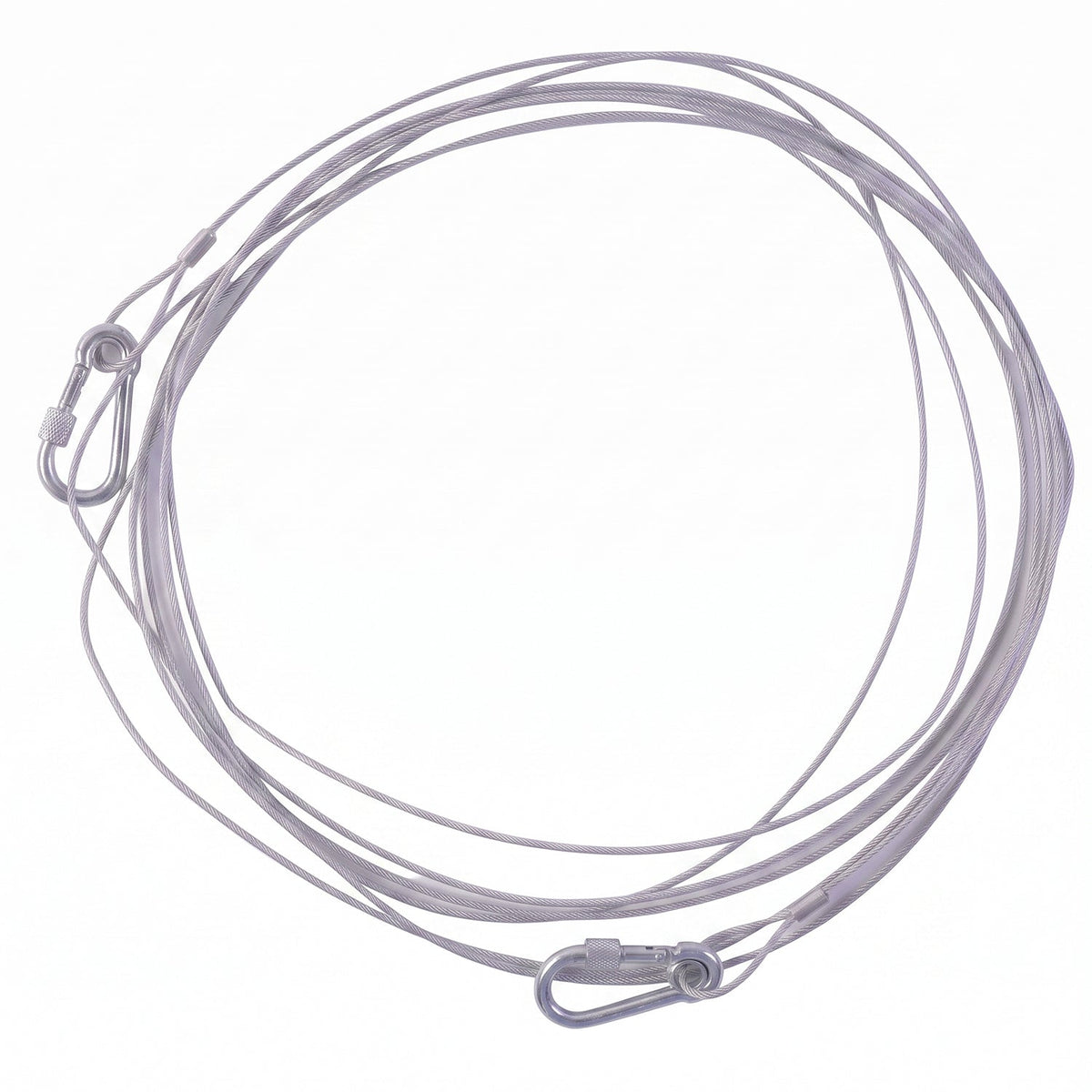 FabLine™ Steel Clothes Drying Rope with Hooks (2pcs, 5m each) view 2