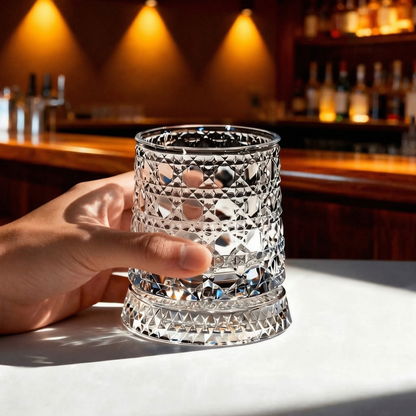 FabOrbitGlass™ Rotating LED Whiskey Glass