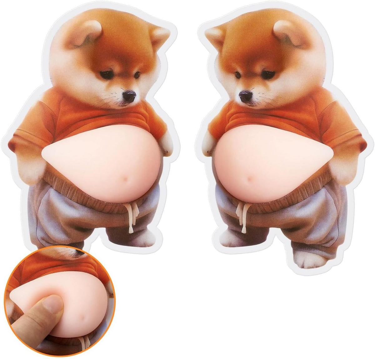 FabShibaPop™ Squishy Shiba Inu Wall Stickers (4pcs)