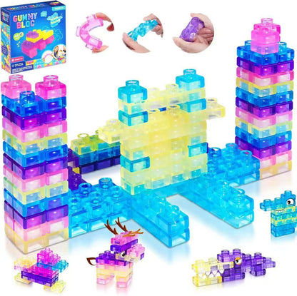 FabJellyBuild™ 40-Piece Soft Building Blocks Set