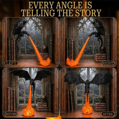 FabEmberWing™ Fire-Breathing Dragon Shelf Light - Fab Alchemy