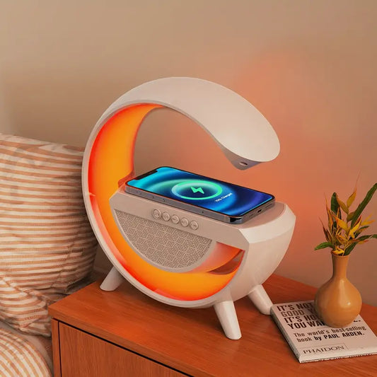 G-Shape LED Wireless Charging Speaker Lamp - Fab Alchemy